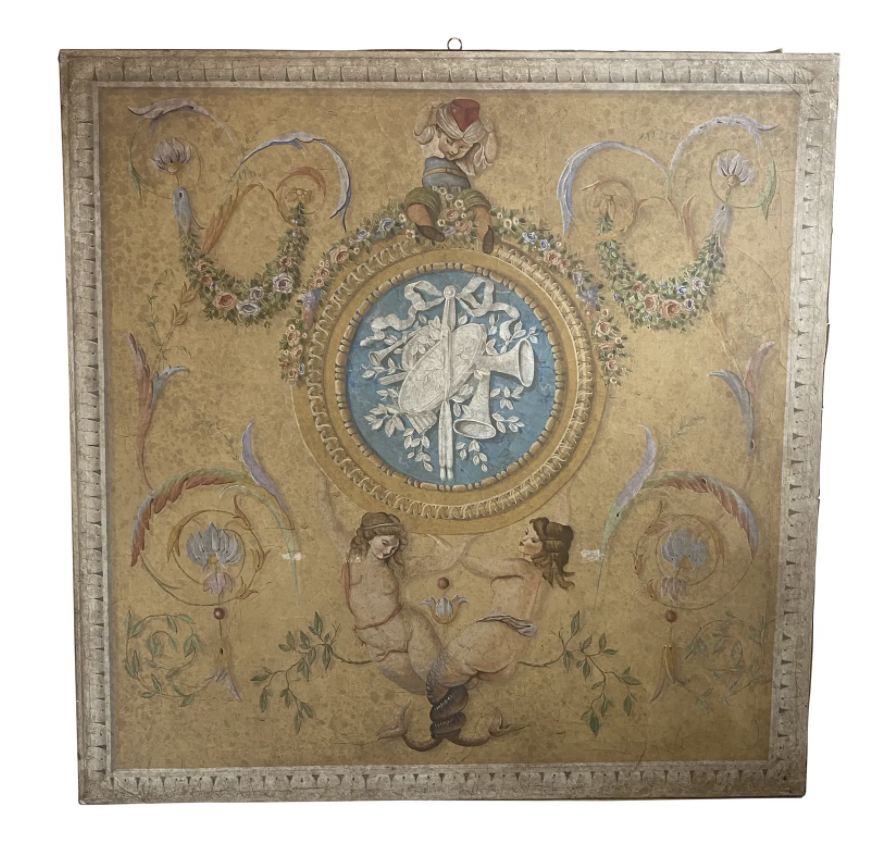 Florentine Oil on Canvas Painting - 19th C