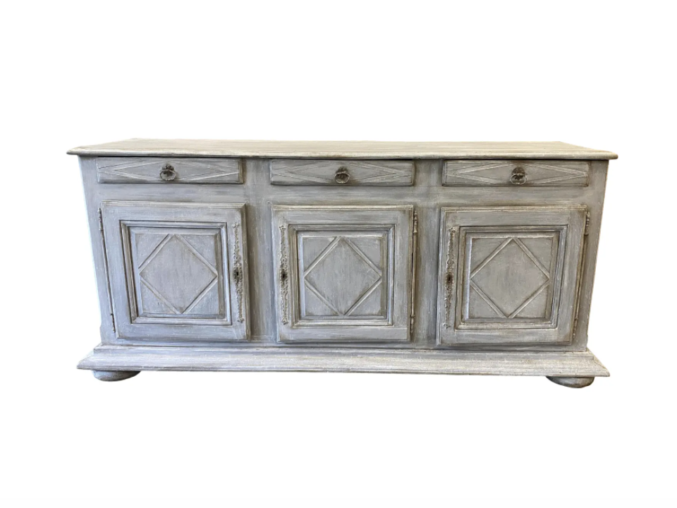 Italian Antique Painted Credenza Sideboard - 19th C